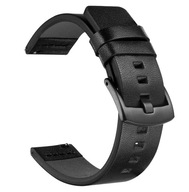Kožený remienok na hodinky 20mm čierny + teleskopy Kožený remienok na hodinky 20mm čierny + teleskopy
