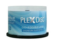 Plextor PlexDisc DVD+DL 8,5 GB na tlač – 10 ks