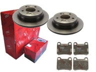TRW ZADNÉ KOTOUČE, DESTIČKY, MERCEDES C W202, 258MM