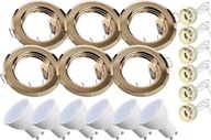 6x Svietidlo HALOGEN Round Antique + LED GU10 1,5W 6x Svietidlo HALOGEN Round Antique + LED GU10 1,5W