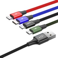 Baseus 4v1 USB - USB-C 2x Lightning Micro kábel