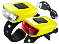 SADA KELLYS VEGA USB ŽLTÁ LAMPA 2xLED 3 REŽIMY SADA KELLYS VEGA USB ŽLTÁ LAMPA 2xLED 3 REŽIMY