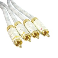 Kábel 2 RCA zástrčky do 2 RCA zástrčky Perfekt BEGLI 1m Kábel 2 RCA zástrčky do 2 RCA zástrčky Perfekt BEGLI 1m