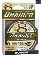KONGER BRAIDER X8 BRIDGE BLACK 0,25/150m 30kg KONGER BRAIDER X8 BRIDGE BLACK 0,25/150m 30kg
