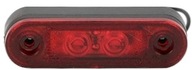 LD958 červená obrysová lampa s podložkami 12V24V LD958 červená obrysová lampa s podložkami 12V24V