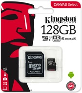 KINGSTON MICROSD CARD 128GB MICRO CL10 SD ADAPTÉR