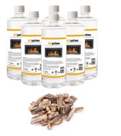 SET BIOFUEL bioetanol 6L + hnedé kamienky SET BIOFUEL bioetanol 6L + hnedé kamienky