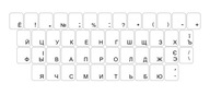 Nálepky na klávesnicu UKRAJINSKÁ CYRILKA 6 farieb