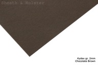 Kydex čokoládová hnedá - hrúbka 200 x 300 mm. 2 mm Kydex čokoládová hnedá - hrúbka 200 x 300 mm. 2 mm
