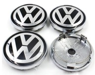 Volkswagen VW čierne kryty 60mm Set ALU Volkswagen VW čierne kryty 60mm Set ALU