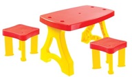 Detský piknikový stôl + 2x taburetka MOCHTOYS