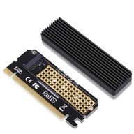 Adaptér M.2 NVMe M Key SSD na PCI-e x16 + chladič Adaptér M.2 NVMe M Key SSD na PCI-e x16 + chladič