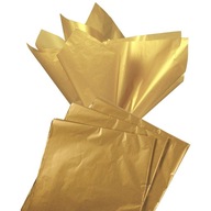 zlatý hodvábny papier 240 listov rozmer 50x75 cm!!!