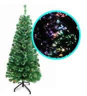 Umelý vianočný stromček LED z optických vlákien 180 cm farebný