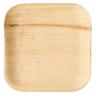 Štvorcový tanier z palmového listu 18x18cm 25 ks