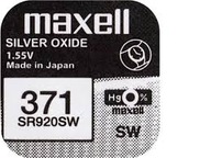 10 x strieborná batéria MAXELL SR 920 SW 371 SR69