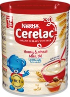 NESTLÉ CERELAC MLIEČNE PŠENIČNÉ ZRNÁ S MEDOM 400 NESTLÉ CERELAC MLIEČNE PŠENIČNÉ ZRNÁ S MEDOM 400