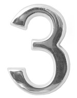 Mosadzná samolepiaca figúrka CHROM 5cm, číslo 3