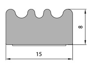 SAMOLEPIACI TESNENIE E ČIERNA GARÁŽ 15 x 8 50 m SAMOLEPIACI TESNENIE E ČIERNA GARÁŽ 15 x 8 50 m