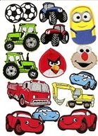 sada + zdarma auto traktorová guľa SM patch termo záplaty na nohavice sada + zdarma auto traktorová guľa SM patch termo záplaty na nohavice