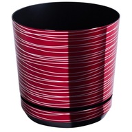 Elegantný luxusný kvetináč 21 cm, čerešňa, strieborná Elegantný luxusný kvetináč 21 cm, čerešňa, strieborná