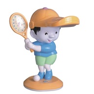 Stolná lampa pre deti Tenista s hodinkami
