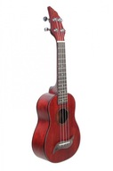 Červené koncertné ukulele Flycat W10C