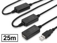 Aktívny predlžovací kábel USB2.0 A/wt-A/gn DIGITUS 25m