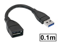 DELOCK USB3.0 SuperSpeed ​​​​5Gb/s predlžovací kábel 0,15m