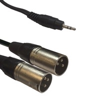 KÁBEL Kábel 3,5 Jack Stereo - 2x XLR KÁBEL Kábel 3,5 Jack Stereo - 2x XLR