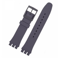 Silikónový remienok pre SWATCH 19mm sivý silikón P737 Silikónový remienok pre SWATCH 19mm sivý silikón P737