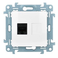 SIMON 10 JEDNA POČÍTAČOVÁ ZÁSUVKA RJ45, BIELA SIMON 10 JEDNA POČÍTAČOVÁ ZÁSUVKA RJ45, BIELA