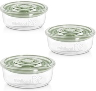 HERMETICKÉ SKLENENÉ NÁDOBY ECO 3 KS. x 330 ml HERMETICKÉ SKLENENÉ NÁDOBY ECO 3 KS. x 330 ml