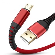 VYZTUŽENÝ MIKRO USB KÁBEL DLHÝ 500cm 5m VYZTUŽENÝ MIKRO USB KÁBEL DLHÝ 500cm 5m