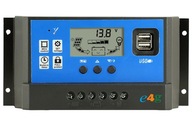 Solárny regulátor nabíjania 40A PWM USB LCD 12V/24