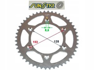 SUNSTAR Japonsko HONDA ozubené koleso zadné 48 XR 400 R 96-05 SUNSTAR Japonsko HONDA ozubené koleso zadné 48 XR 400 R 96-05