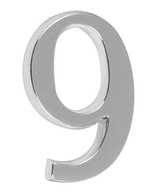 Mosadzná samolepiaca figúrka CHROM 5cm, číslo 9