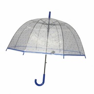 Hlboký BLUE bodkovaný automatický dáždnik Hlboký BLUE bodkovaný automatický dáždnik