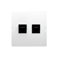 SIMON BASIC POČÍTAČOVÁ ZÁSUVKA RJ45 POU. 5e BIELA SIMON BASIC POČÍTAČOVÁ ZÁSUVKA RJ45 POU. 5e BIELA