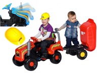 OBROVSKÝ PEDÁLOVÝ TRAKTOR S PRÍVESOM + PRILBA OBROVSKÝ PEDÁLOVÝ TRAKTOR S PRÍVESOM + PRILBA