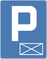 Parkovacia značka D-18a 60/75 obálka invalidné parkovanie