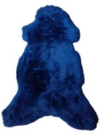 Ovčie kože Dekoratívne modré 110-130cm