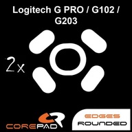 2 x CorePad klzáky pre Logitech G PRO G102 G203 2 x CorePad klzáky pre Logitech G PRO G102 G203