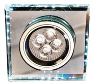 HALOGÉNOVÉ LED Štvorcové SKLENENÉ SVETIDLÁ pre GU10+LED pás HALOGÉNOVÉ LED Štvorcové SKLENENÉ SVETIDLÁ pre GU10+LED pás