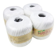 MAXIMÁLNA šnúra - BIELA 100g Sada - 4 kusy MAXIMÁLNA šnúra - BIELA 100g Sada - 4 kusy