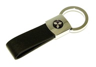 Elegantná chrómová kožená kľúčenka MITSUBISHI Elegantná chrómová kožená kľúčenka MITSUBISHI
