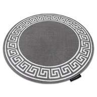 ROUND GLAMOUR STYLISH CARPET circle 120 GRÉCKY GRÉCKY RÁM sivý #GR2885 ROUND GLAMOUR STYLISH CARPET circle 120 GRÉCKY GRÉCKY RÁM sivý #GR2885