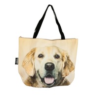 3D zlatá nákupná taška Labrador 3D zlatá nákupná taška Labrador