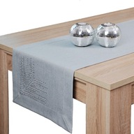 behúň na stôl PANAMA DECOR trysky 40x120 sivý pruh odolný voči škvrnám