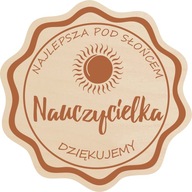 Preglejka na poháre pod tácku Najlepší učiteľ Preglejka na poháre pod tácku Najlepší učiteľ